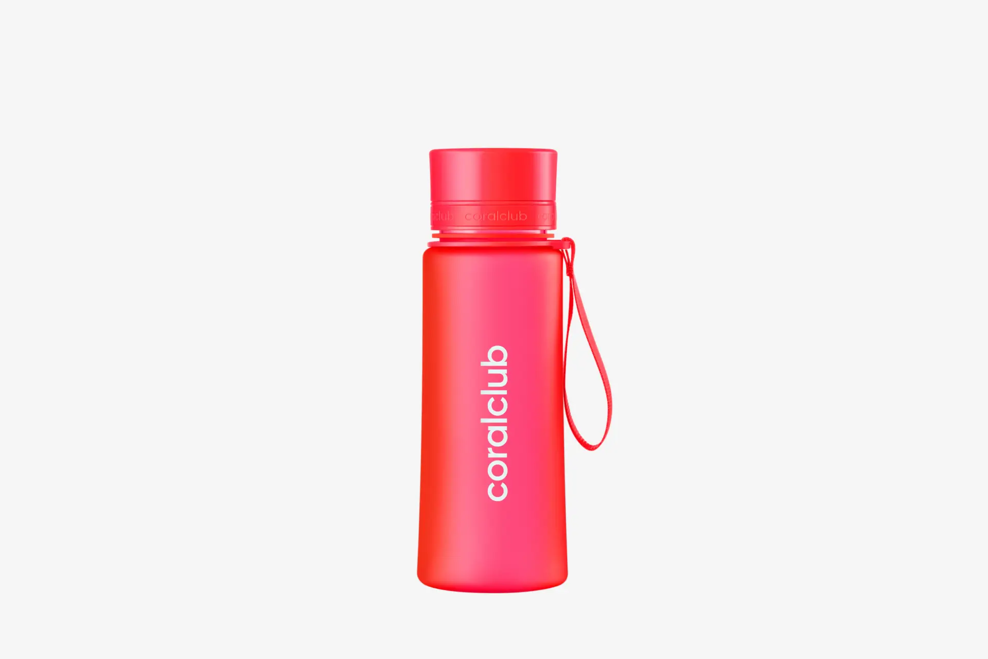 Coralclub plastik şişe, kırmızı