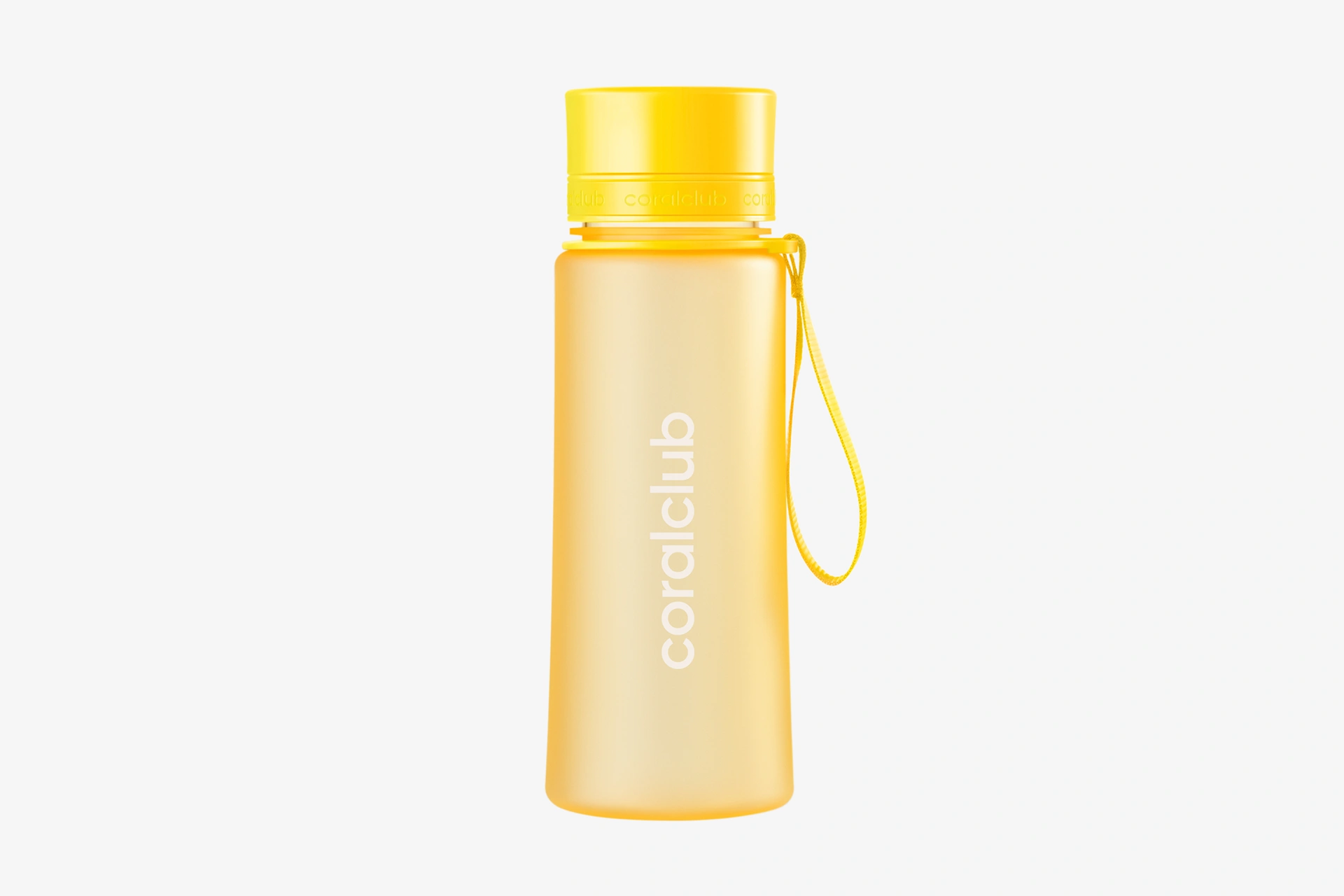 Coralclub plastik şişe, sarı