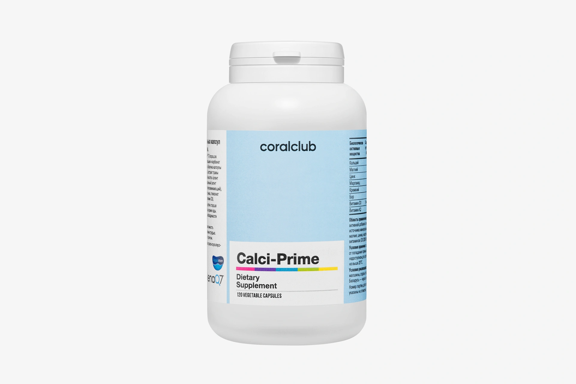 Calci-Prime Kalsiyum, Magnezyum, Vitamin D3 ve Vitamin K2 İçeren Takviye Edici Gıda