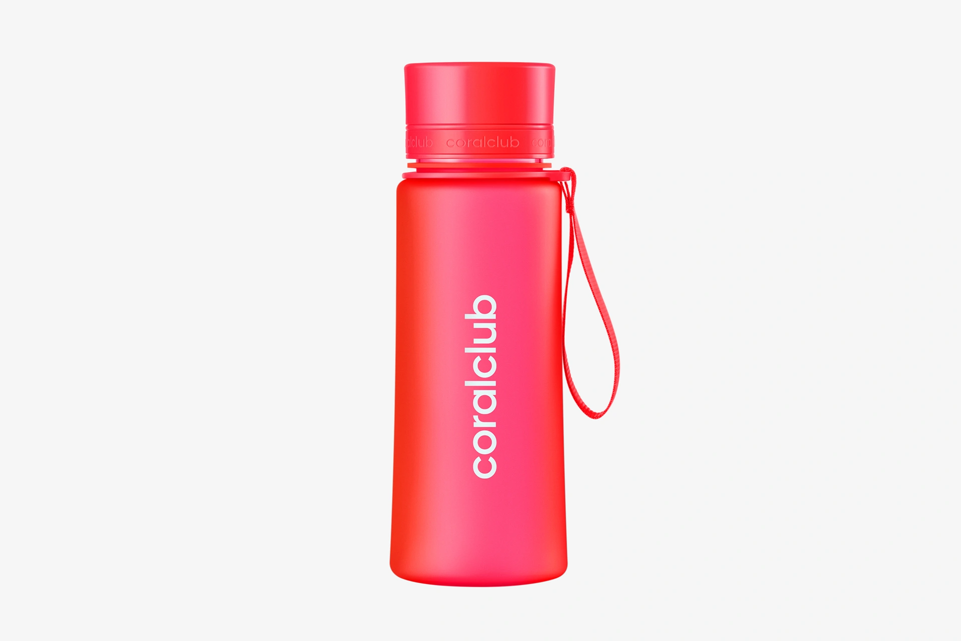 Coralclub plastik şişe, kırmızı