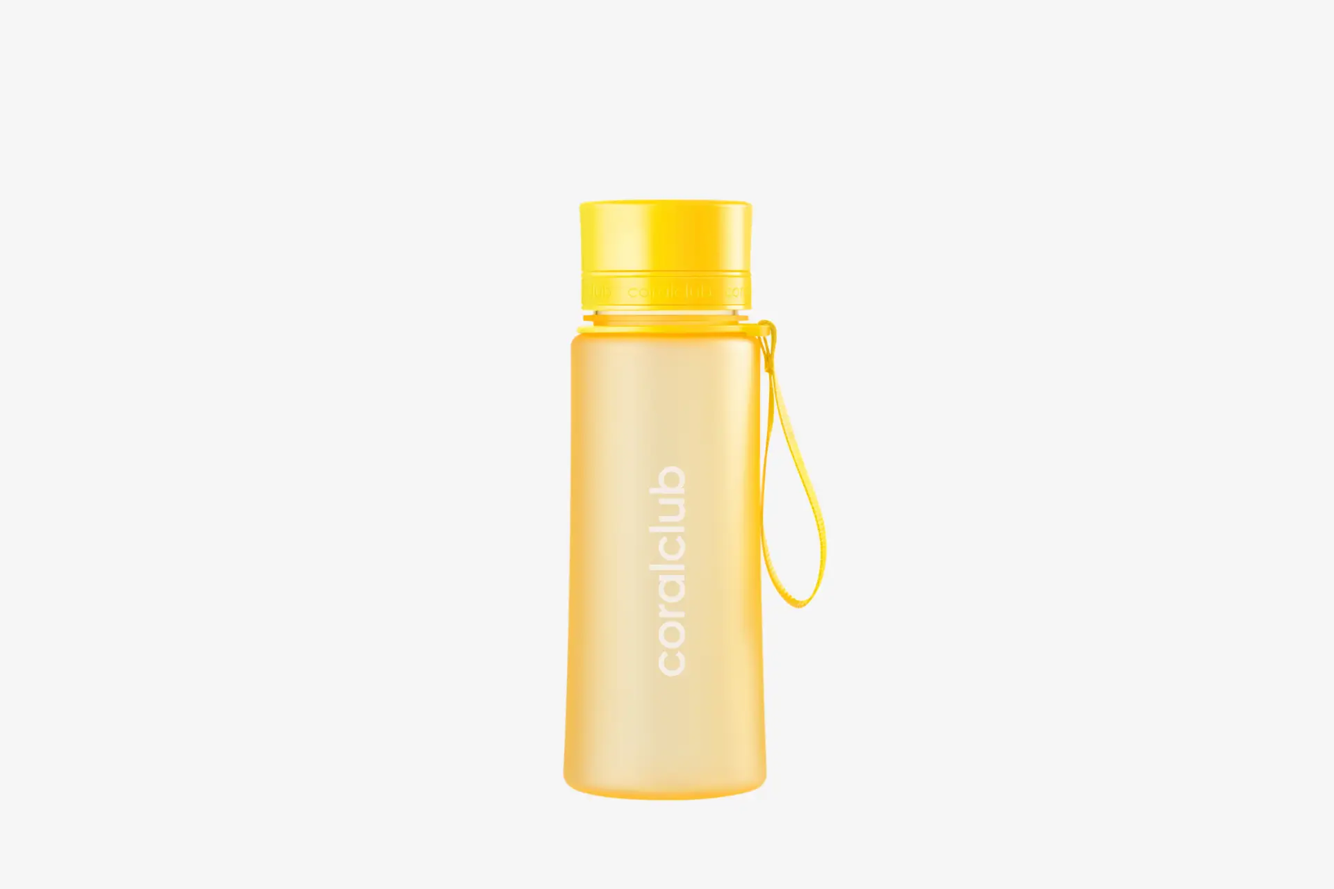 Coralclub plastik şişe, sarı