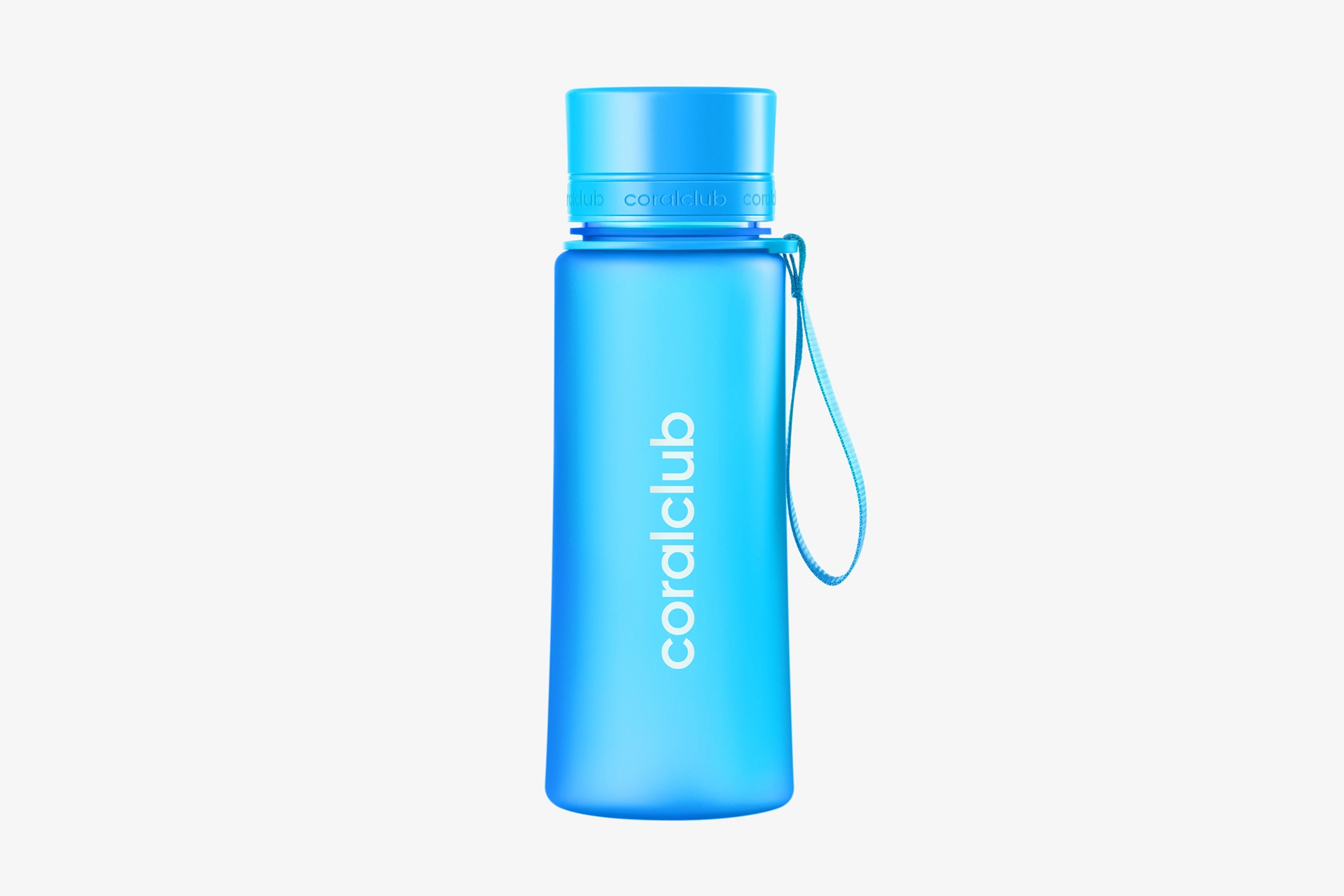 Coralclub plastik şişe, koyu mavi